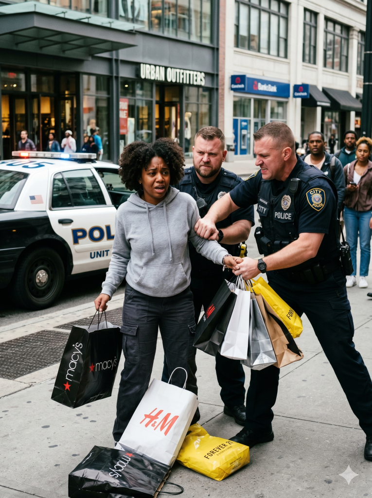 They forced her face down onto the pavement. Then her husband stepped out of the black SUV.