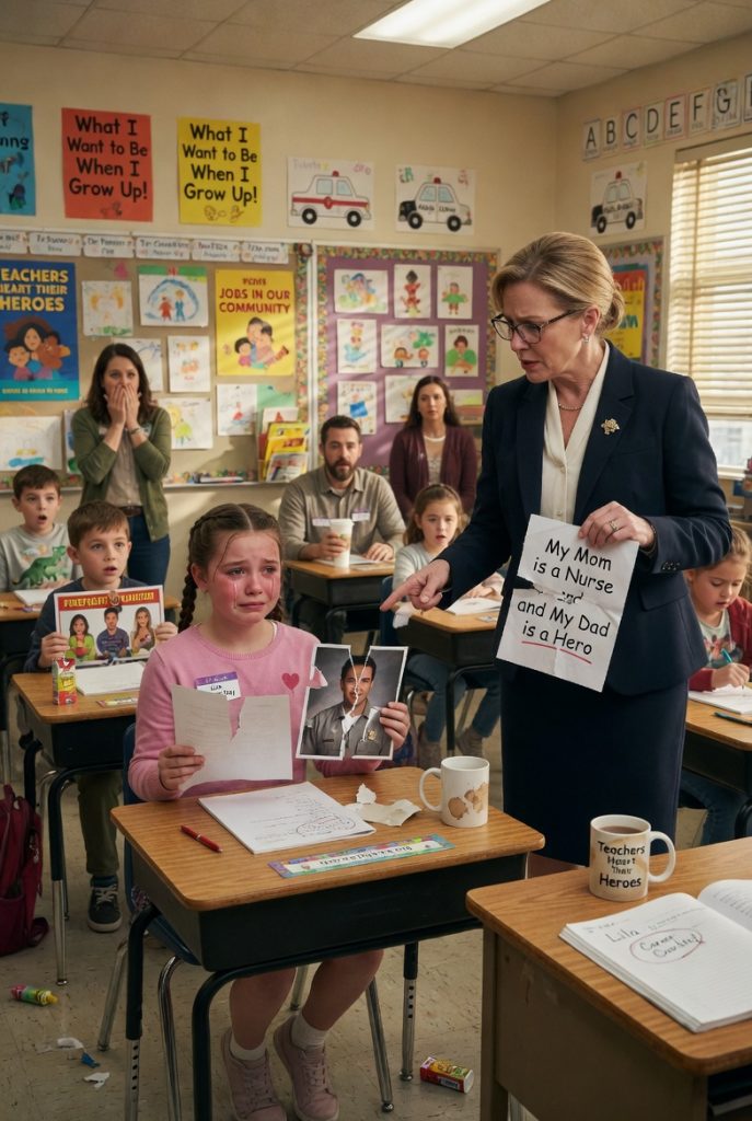 “REWRITE IT AND APOLOGIZE FOR THE FANTASY.” — THE PRINCIPAL PRESSURES THE GIRL… THEN THE FINAL FOOTSTEPS IN THE HALL BRING FOUR SILVER STARS TO THE DOOR…