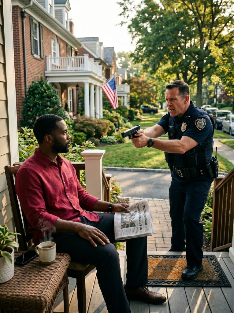 Cop Aimed a Gun at a Man Quietly Reading a Newspaper — He Nearly Lost It When He Learned the Man Was FBI