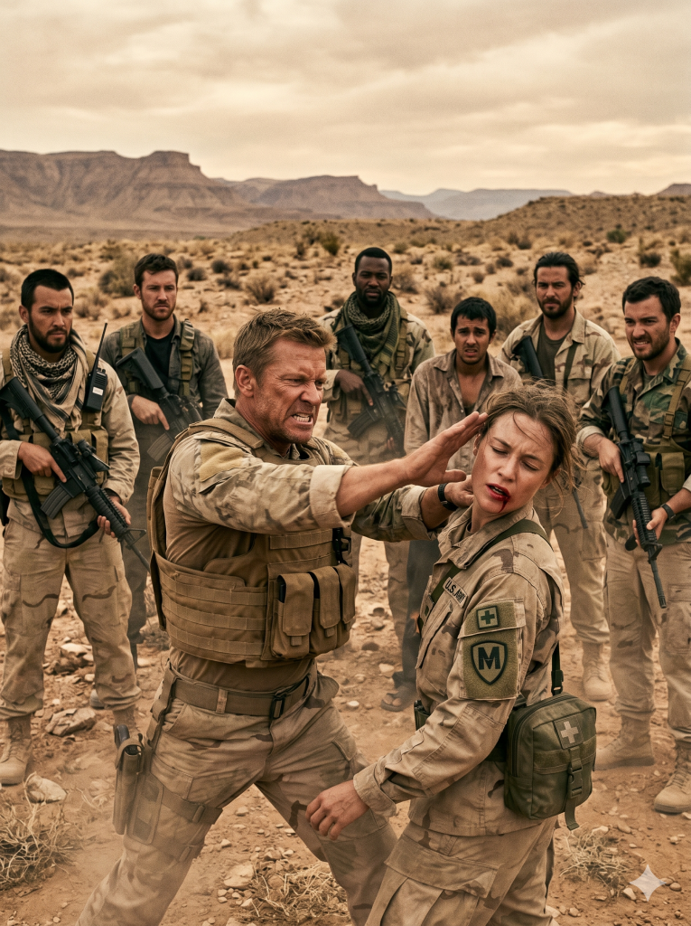 The mercenaries believed they had cornered a helpless combat medic—until she brushed the mud from her chest and revealed a secret that froze their commander’s bl00d
