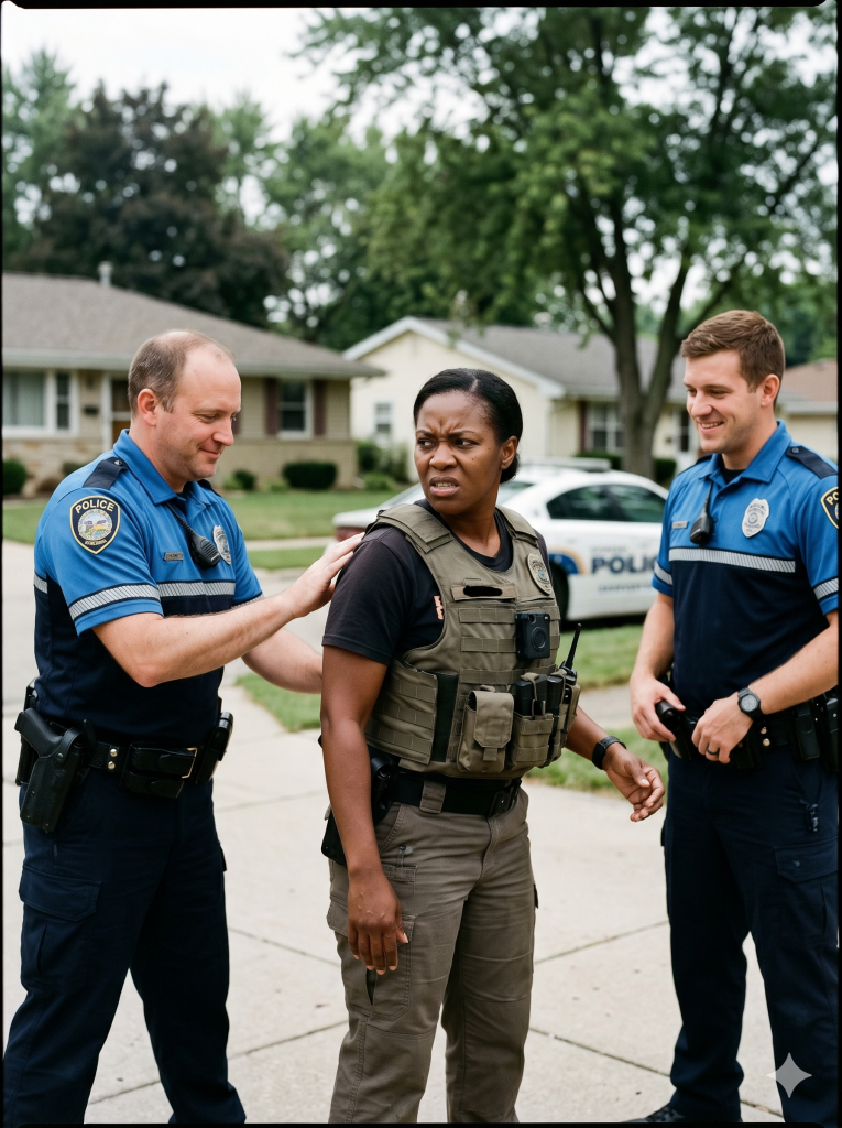 Police officers handcuff Black female general—her call to Pentagon destroys their careers now