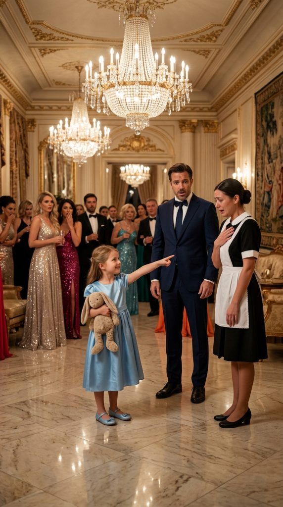 At His Million-Dollar Mansion, His Daughter Pointed at the Maid and Said, “I Choose Her”—What Followed Left Everyone Speechless