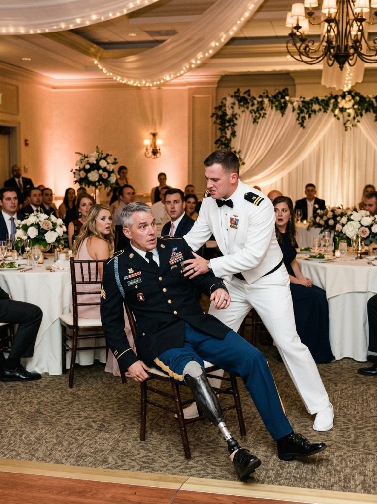 A DISABLED VETERAN Was MOCKED and SHOVED by a RICH Groom at a Military Wedding—They Had NO IDEA Who He Really Was
