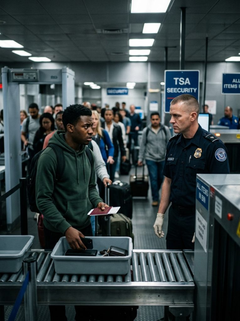 FOR 3 MONTHS, A TSA AGENT TARGETED ME OVER MY SKIN—HE DIDN’T KNOW INTERNAL AFFAIRS WAS WATCHING