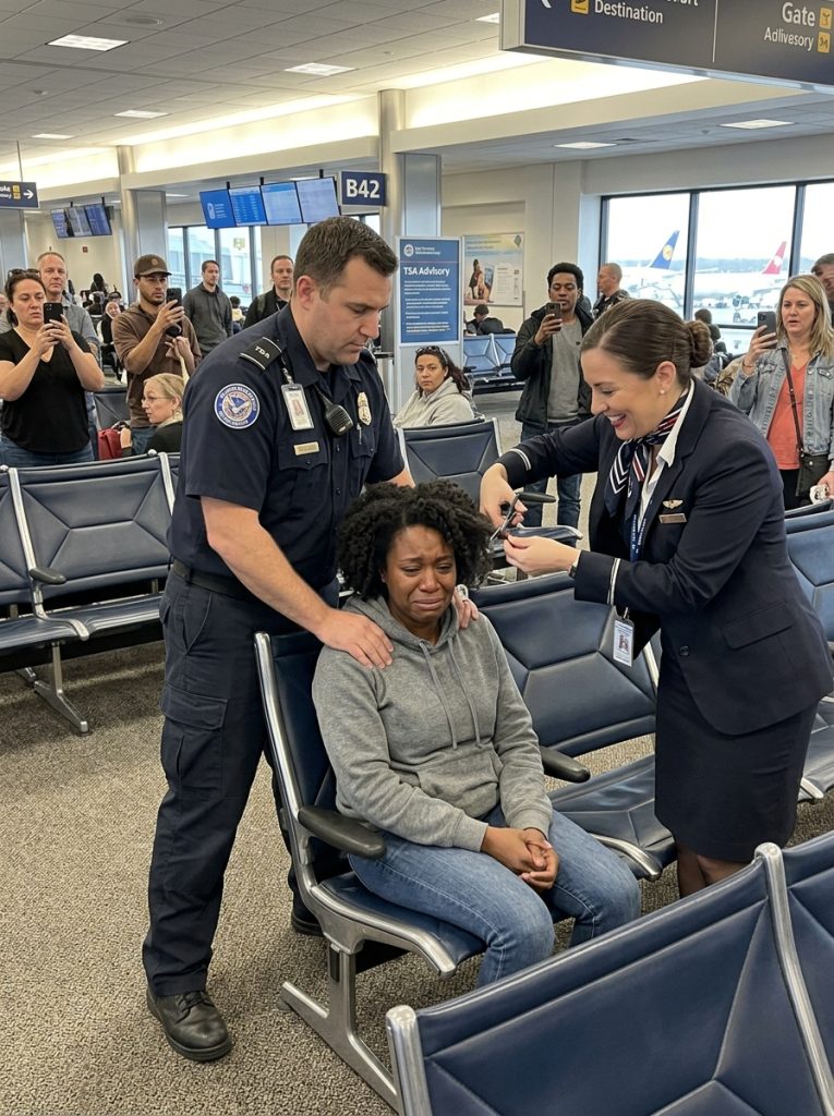 Her Hair Was Cut at Gate 47. Then the Airport Discovered Who She Really Was.