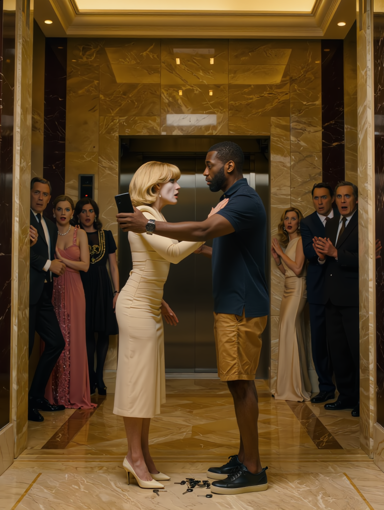 She Trapped a Reserved, Diligent Father in a Busy Lobby, Screaming That He Was “Trash” Who Didn’t Belong in Her High-End World—Until He Made One Single Phone Call That Destroyed Everything She Built.