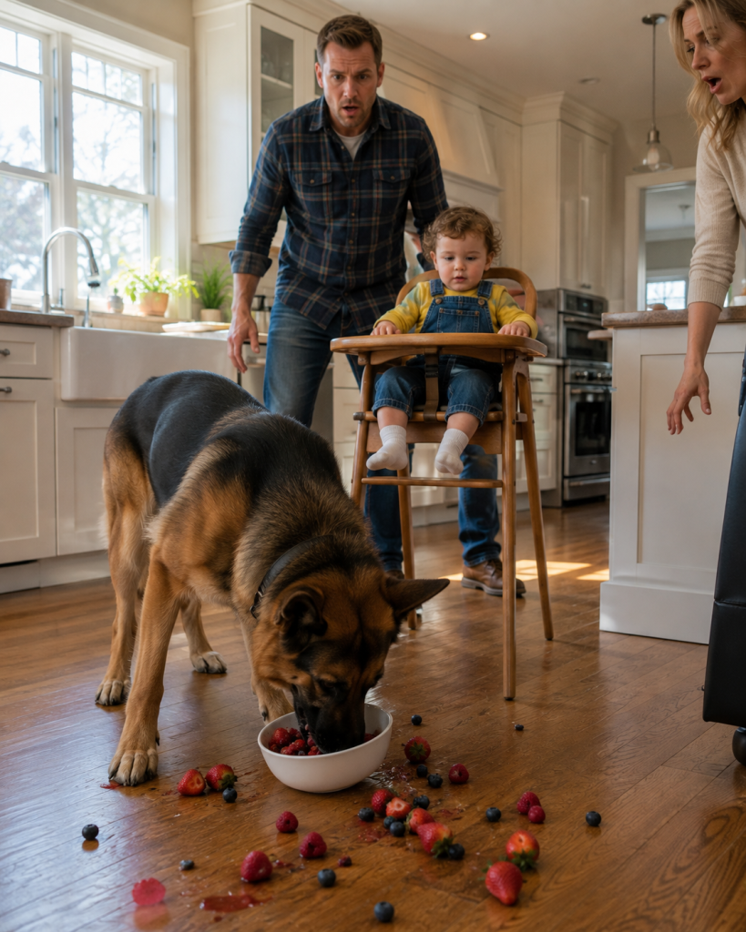 A Rescue Dog Kept Pushing Away a Toddler’s Snacks — Then Her Father Started Paying Attention