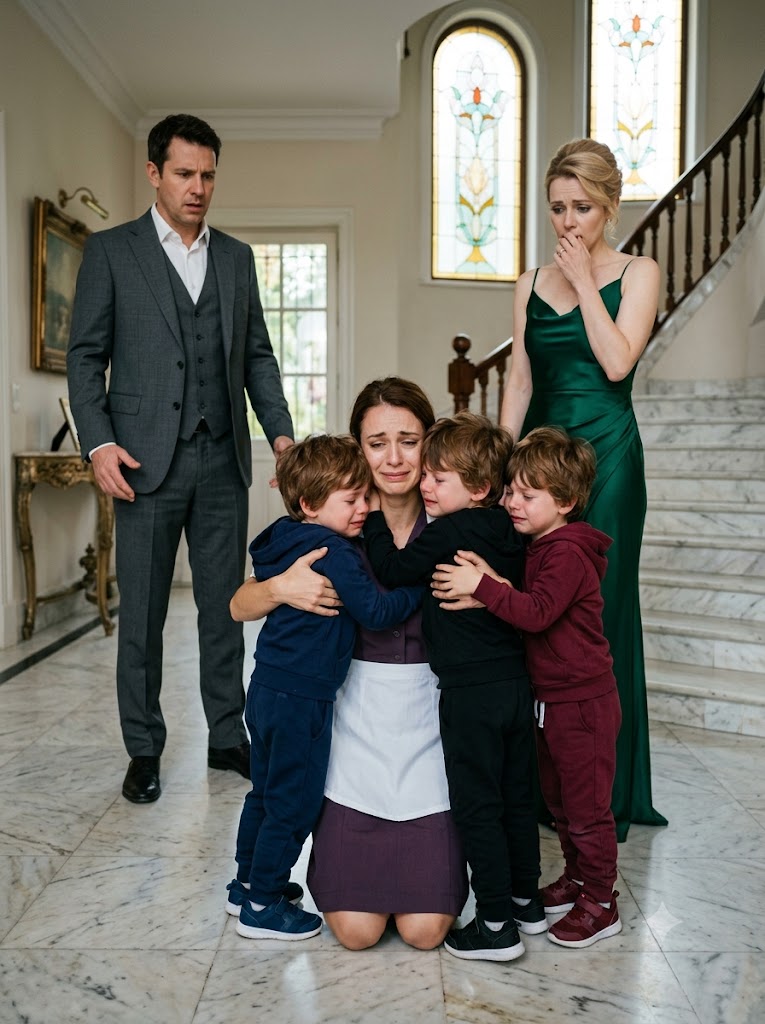 My Triplet Sons Rushed Into Our Maid’s Arms Calling Her Mommy—And Revealed a Hidden Secret