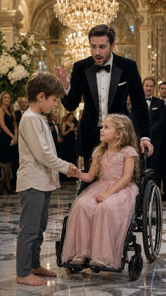 A Billionaire Father Shamed a Barefoot Boy—But Moments Later, His Wheelchair-Bound Daughter Rose to Her Feet and Revealed Her Late Mother’s Final Promise