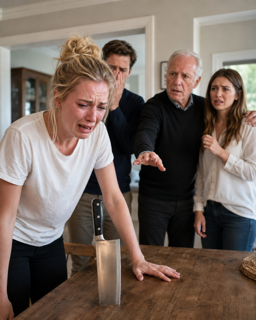 My Father-in-Law S:lapp:ed Me After I Refused to Wash His Daughter’s Underwear. I Stuck a K:nife Into the Table and War:ned, “No One Will Ever Lay a Hand on Me Again.”