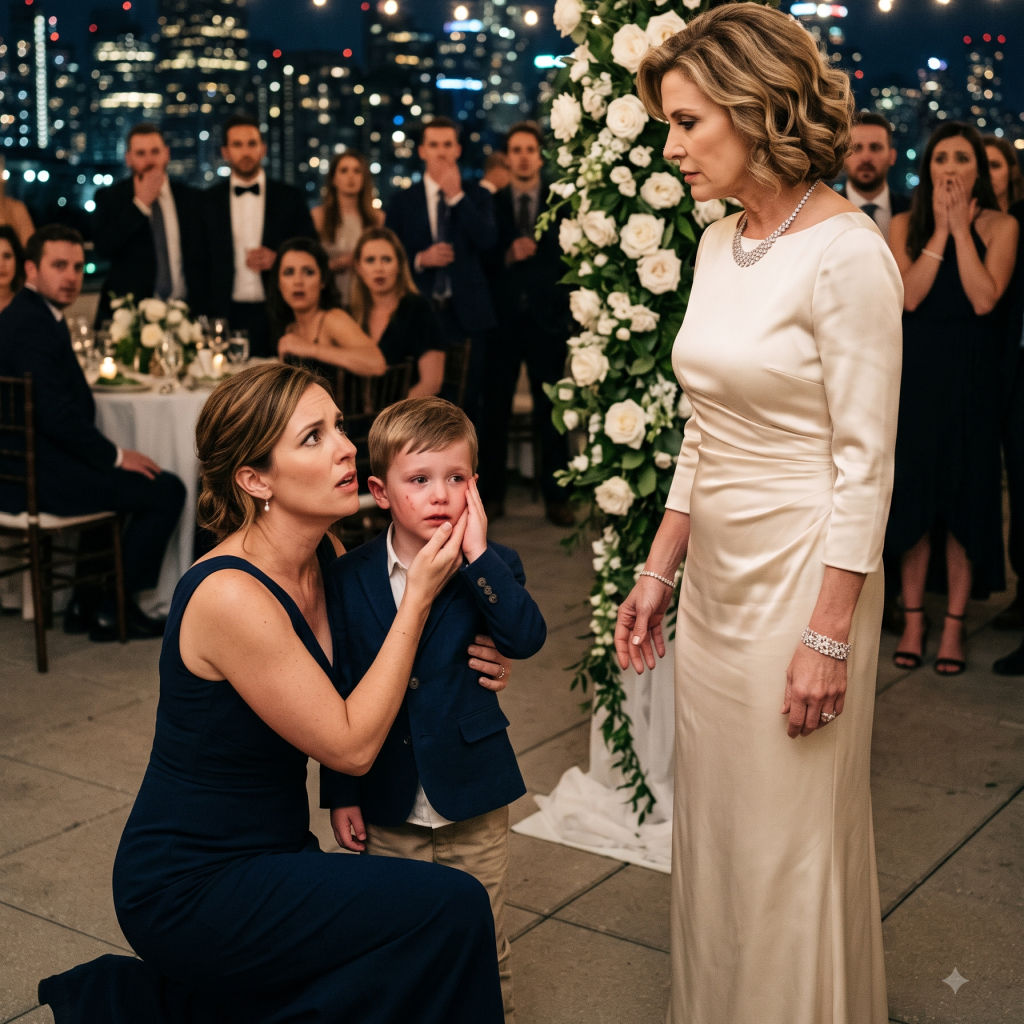 Single Mom Was Shamed at a Rooftop Wedding After Her Child Was Slapped — They Had No Idea Who Truly Owned the Block