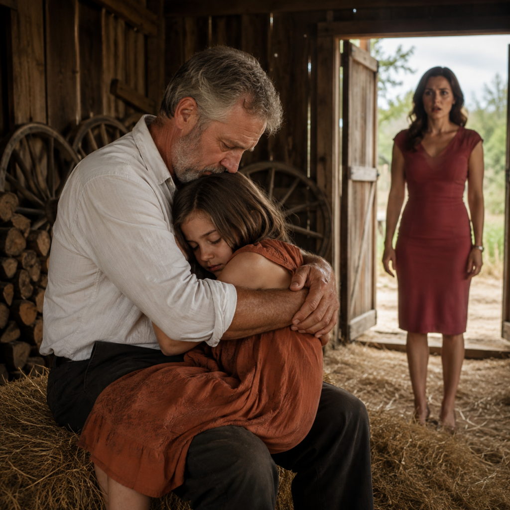 I Saw a 70-Year-Old Man Hugging and Touching My Little Daughter in His Shed, and My Neighbor Whispered, “Call the Police Before He Closes the Door.”