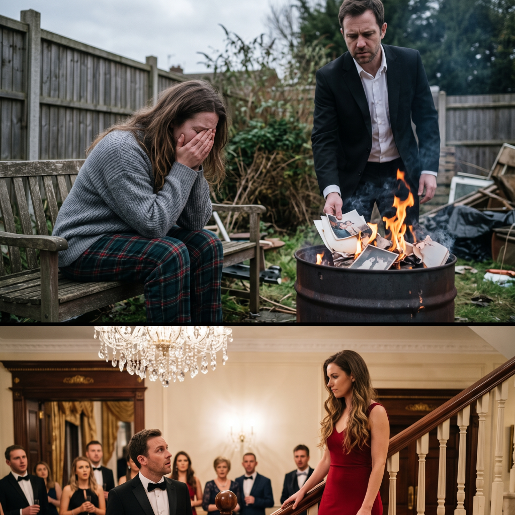 My Husband Set My Dress on Fire and Called Me an Embarrassment — But When I Stepped Into His Promotion Party, His Entire World Fell Apart