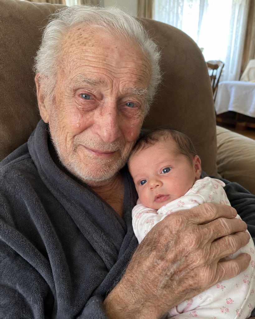 I had just given birth, and for the first time, I brought my baby to meet the grandfather who had raised me. But the moment he looked at her face, he burst into tears.