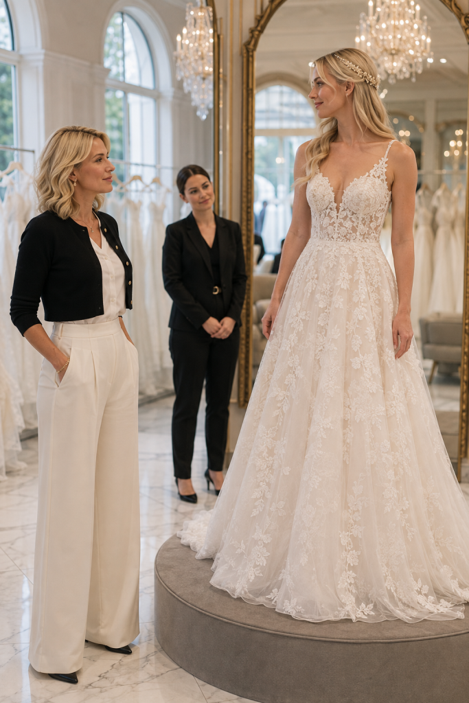 “Do You Like The Dress?” She Asked With A Smile. I Examined The Pearls, The Silk, And The Price Tag Concealed Inside A Company Account My Husband Thought No One Would Ever Notice. In That Moment, The Wedding Was No Longer A Secret. It Became Evidence.