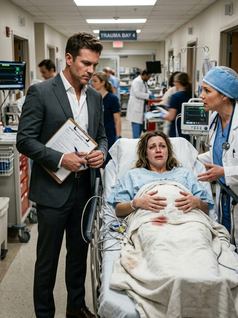 He Refused to Approve Surgery for His Pregnant Wife—Until Her Twin Brother Rushed Into the Hospital With a Secret That Left Everyone Frozen