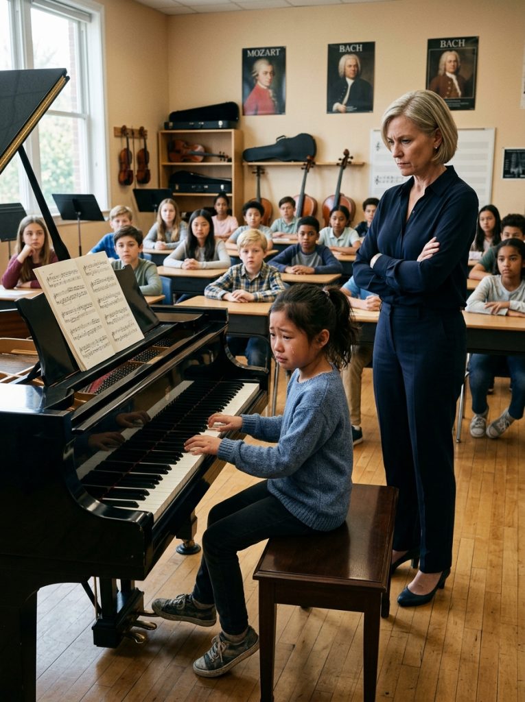 Teacher Forced a Little Girl to Play the Piano to Humiliate Her—But Her Talent Left Everyone Speechless