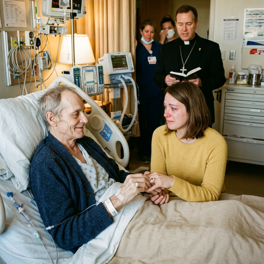 I married a stranger I met in a hospital waiting room so he wouldn’t die alone—just one week into our marriage, his lawyer handed me his backpack.